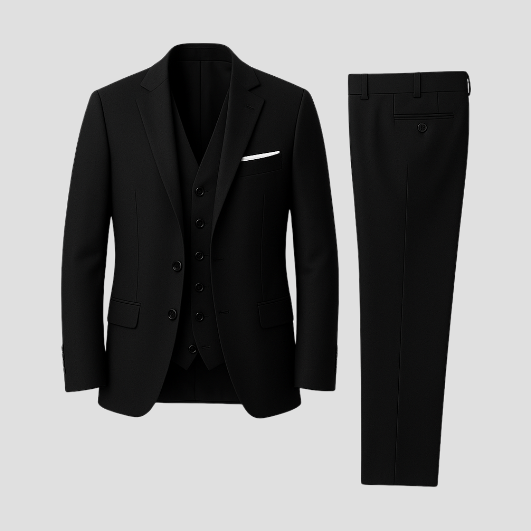 Men's Slim Fit Three-Piece Wedding Suit | Formal Attire