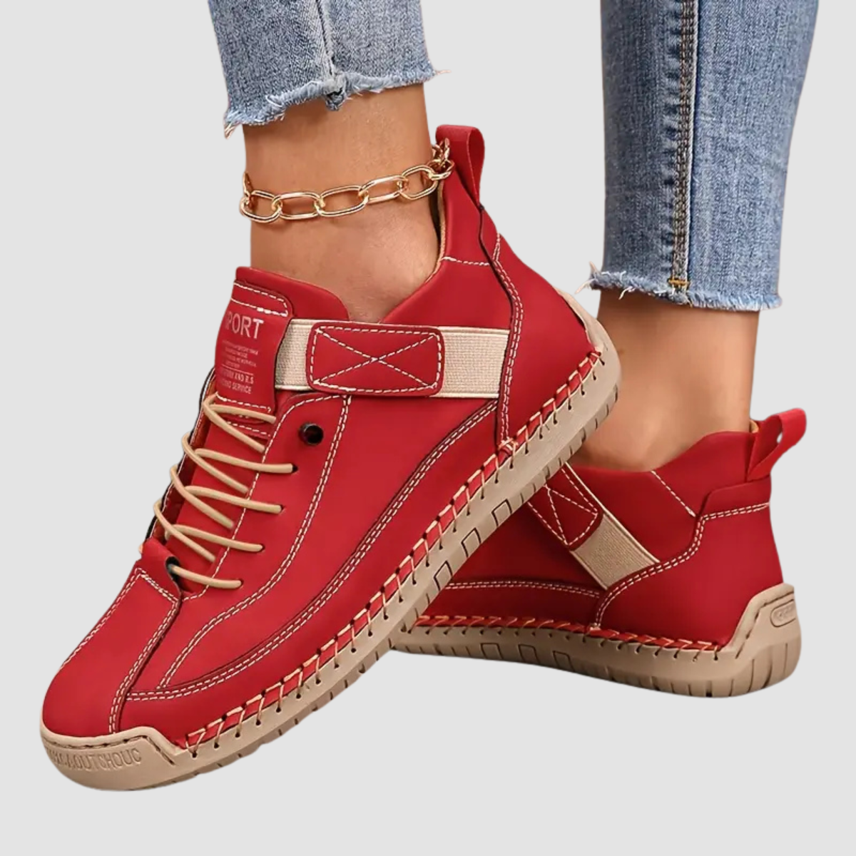 Men's Orthopedic Sneakers with Breathable Leather and Shock Absorption 6
