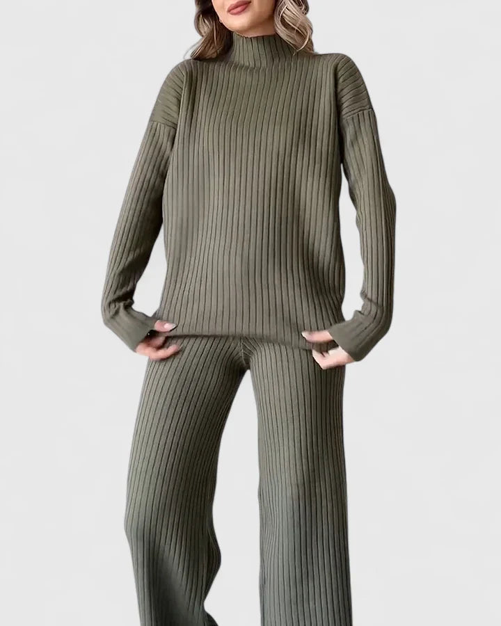 Mia | Women's Loungewear Two-Piece Set with Slit Design 0