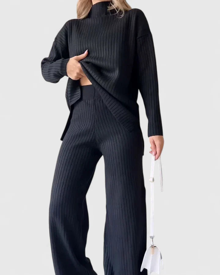 Mia | Women's Loungewear Two-Piece Set with Slit Design 1