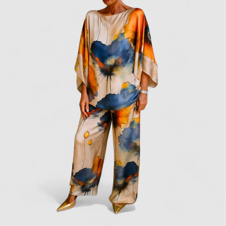 Mia | Women's Two Piece Set with Luxurious Sheen 0