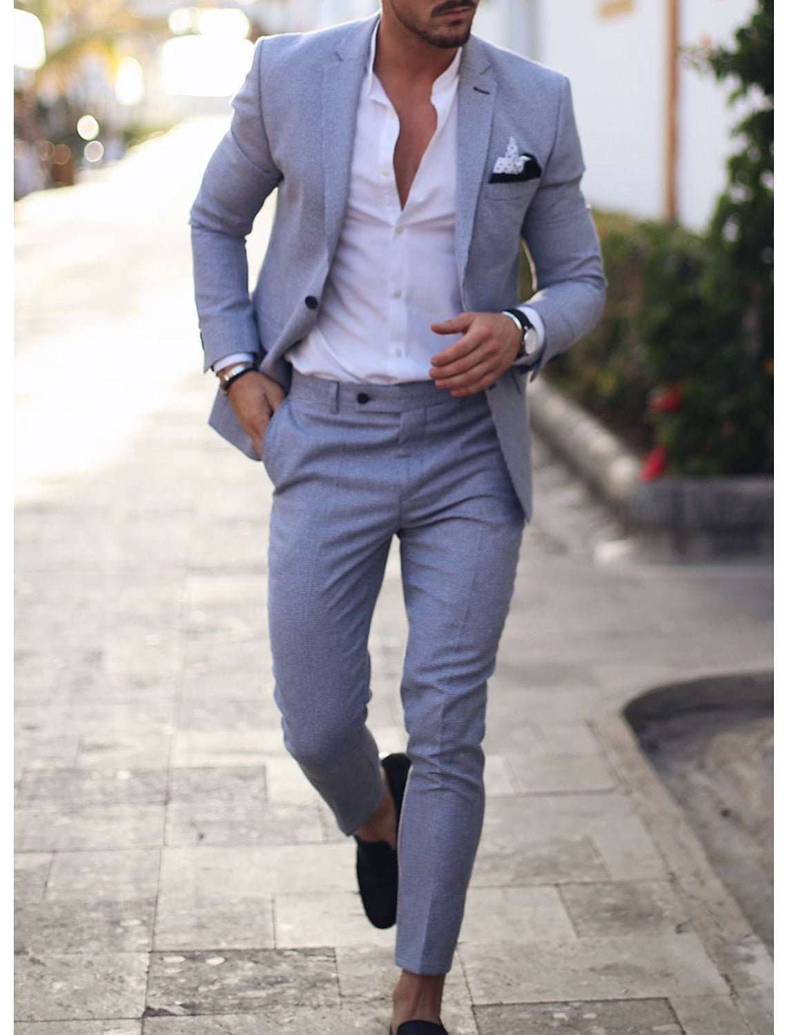 Men's Tailored Fit Suit Set | Linen | Formal Wear