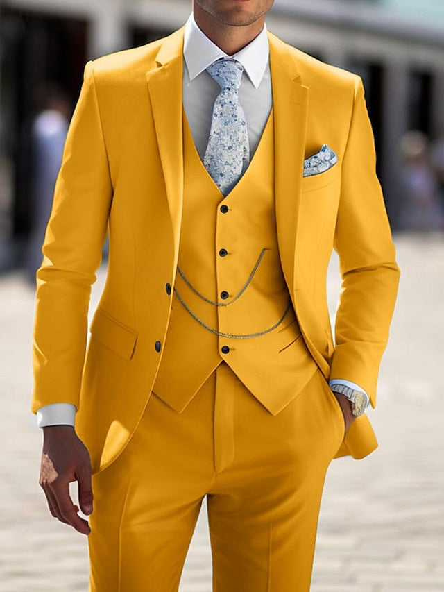 Men's Wedding Suit Tailored Fit 3-Piece | Formal Attire