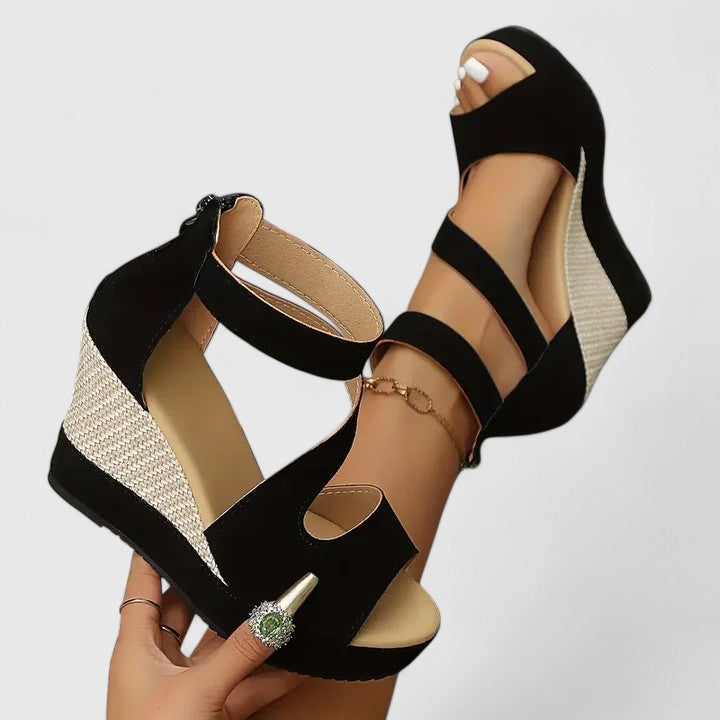 Samantha | Women's Orthopedic Wedge Sandals Synthetic 0