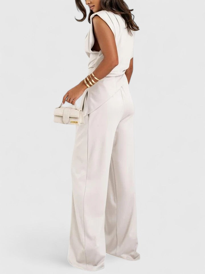 Sharon | Women's Elegant Sleeveless Top and Pants Set 3