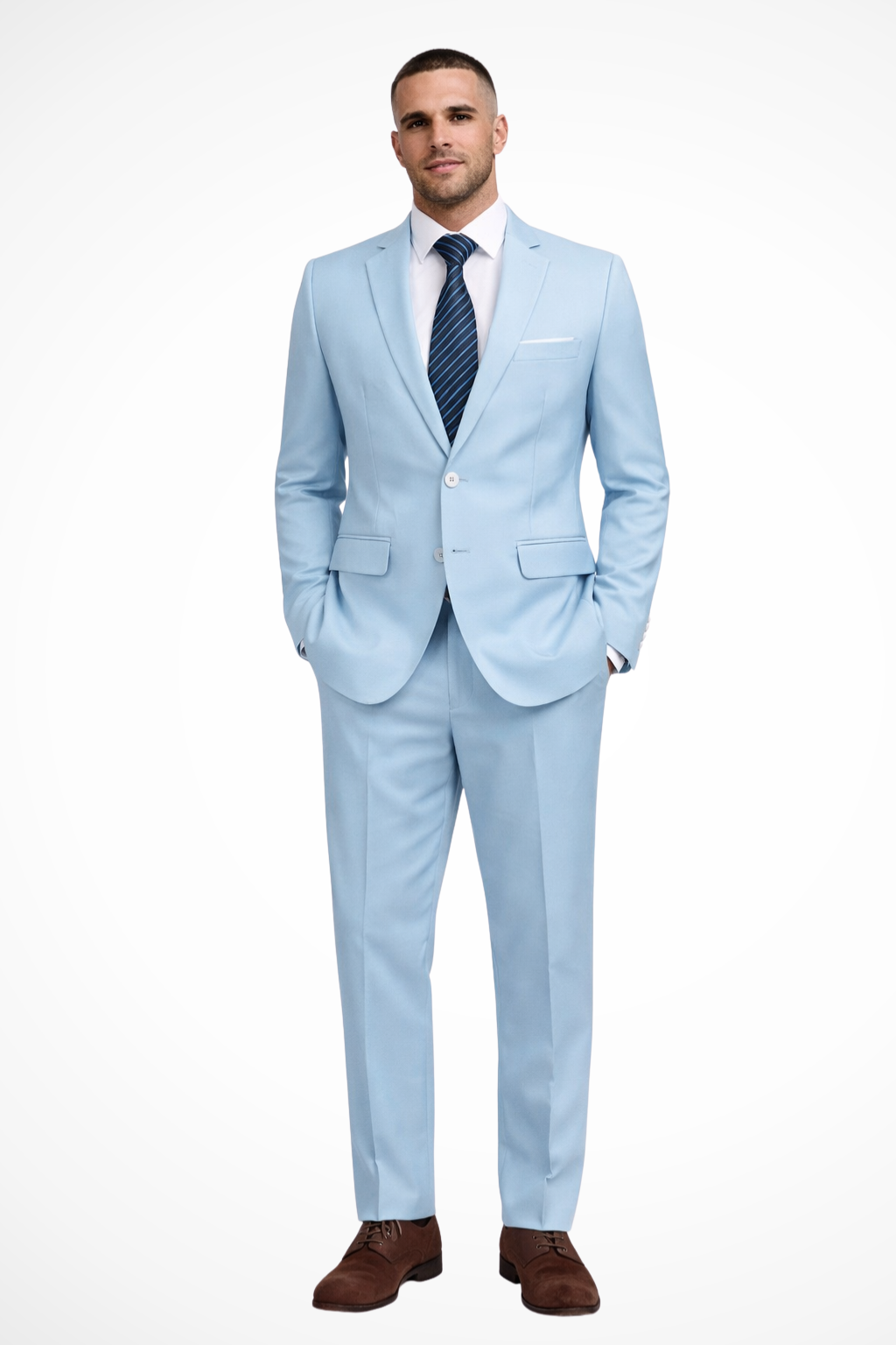 Men's Suit Two-Piece Tailored Notch Lapel Formal Wear