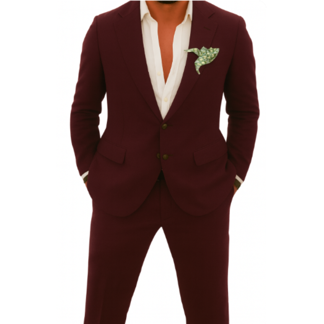 Men's Tailored Two-Piece Suit | Lightweight Linen
