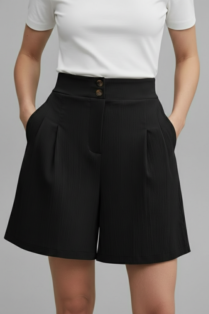 Women's High Waist Wide Leg Shorts