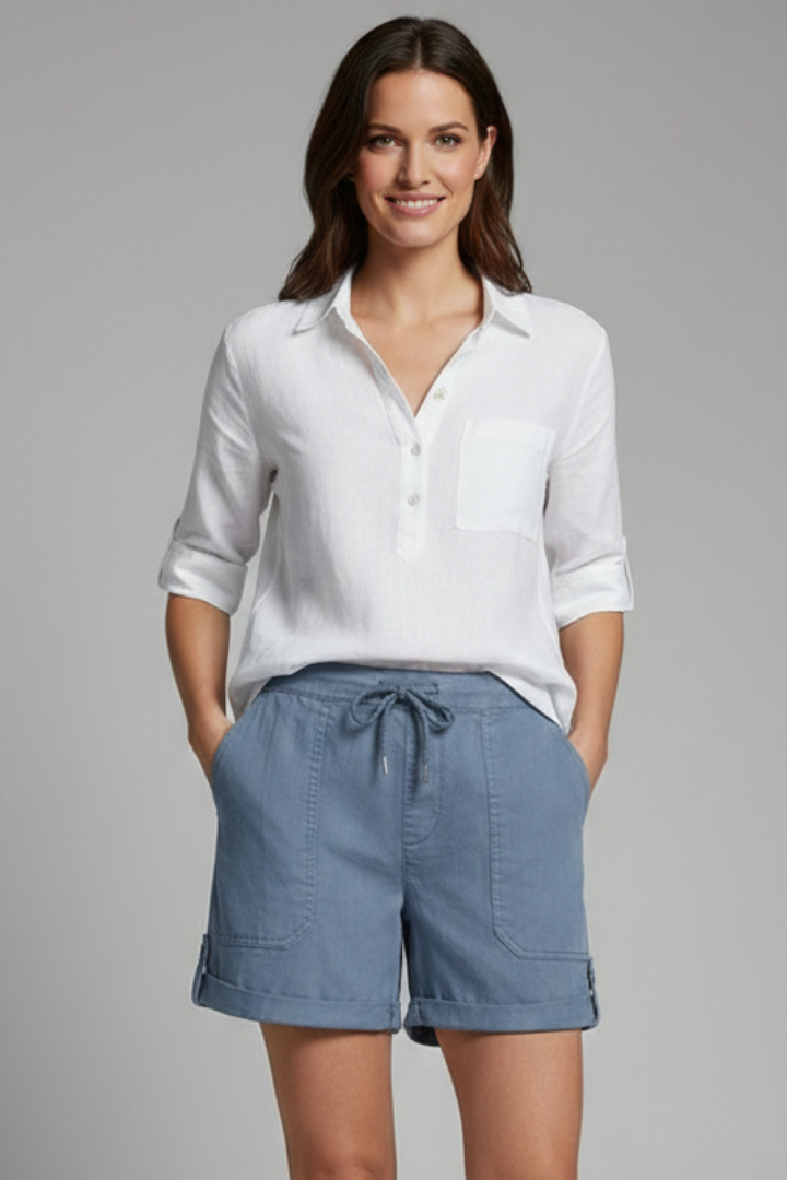 Women's Casual Drawstring Pocket Shorts