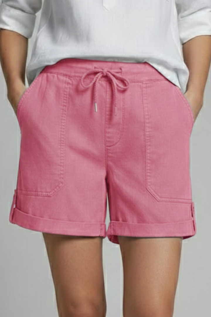 Women's Casual Drawstring Pocket Shorts