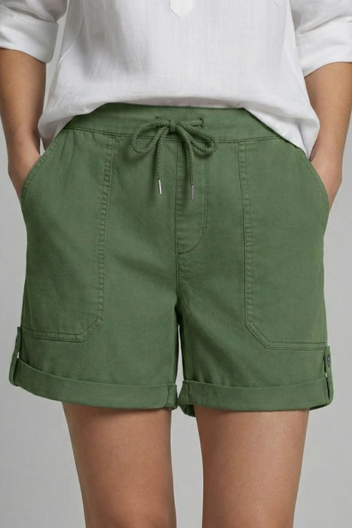 Women's Casual Drawstring Pocket Shorts