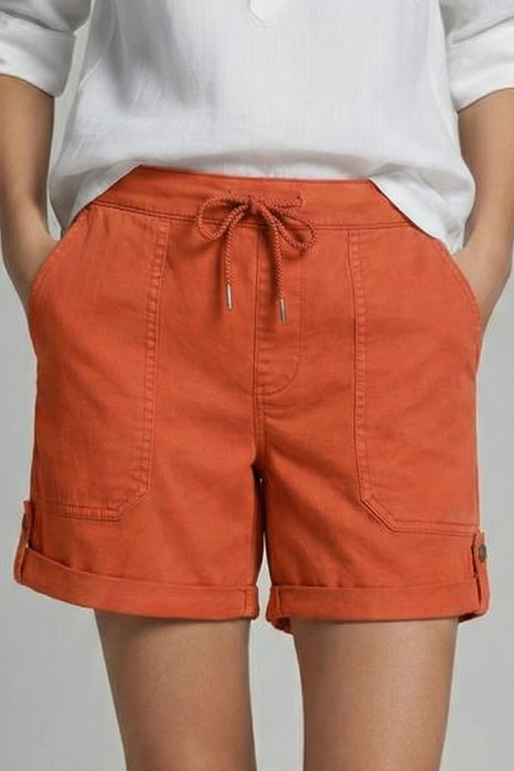 Women's Casual Drawstring Pocket Shorts