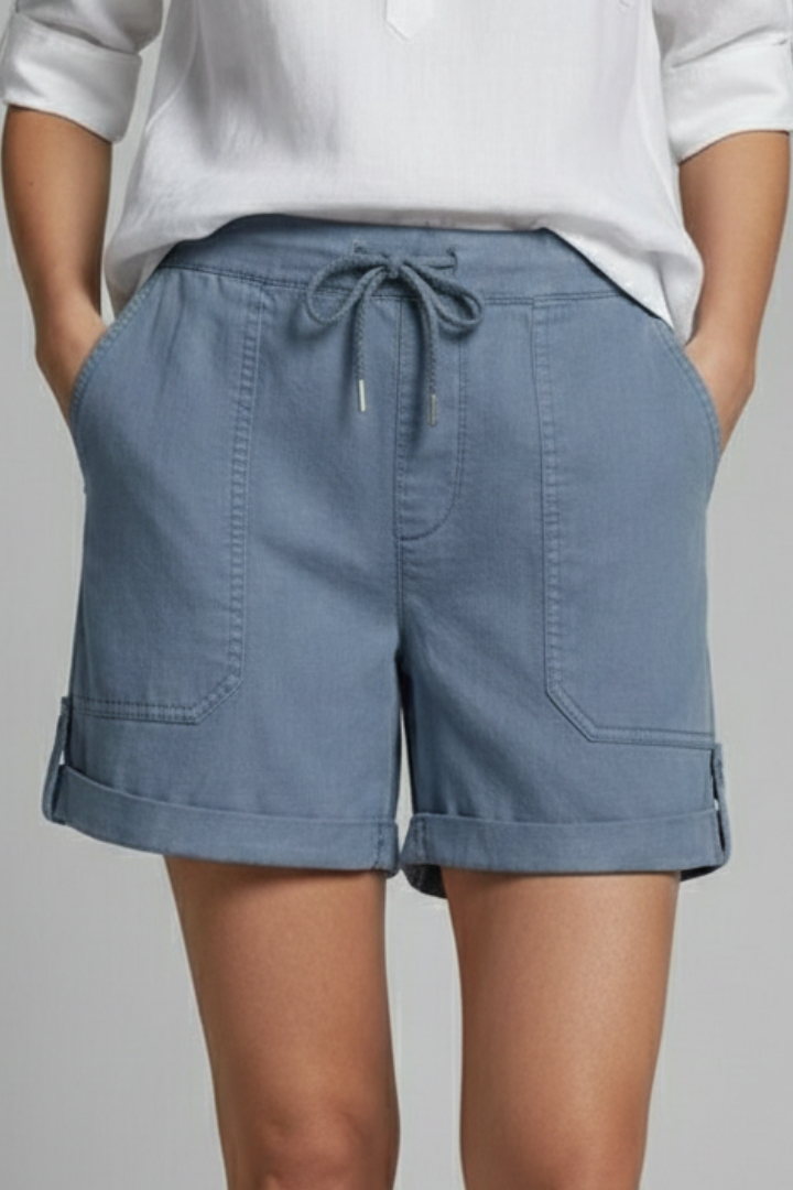 Women's Casual Drawstring Pocket Shorts