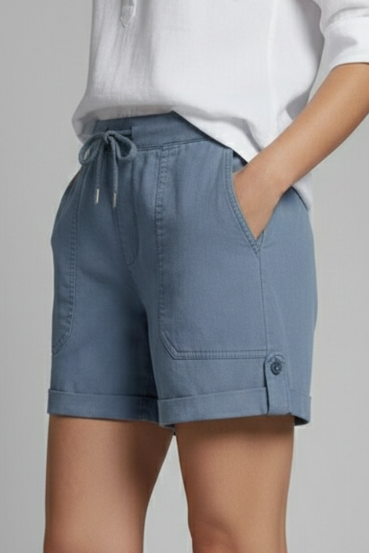 Women's Casual Drawstring Pocket Shorts