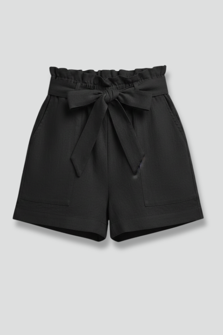 Women's Shorts Tie Waist Pockets Casual