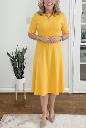 Women's A-Line Summer Dress Short Sleeve Casual