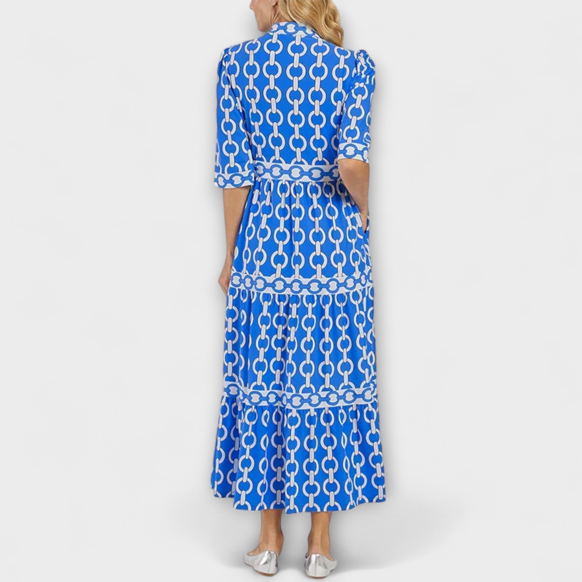 Women's Midi Dress Chain Pattern Casual
