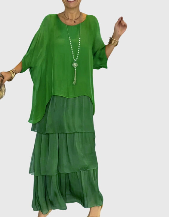 Women's Elegant Dress Lightweight Breathable Fabric Flowing Silhouette 8