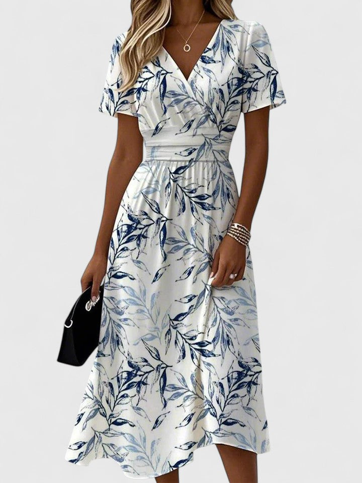 Women's Elegant Dress V-Neck Lightweight Timeless Design 0