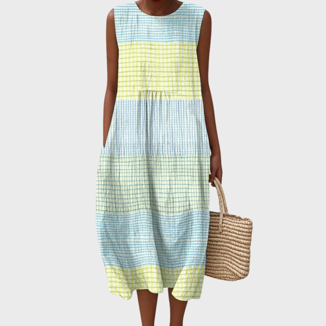 Women's Flowing Knee-Length Dress Relaxed Fit Versatile Wear 0