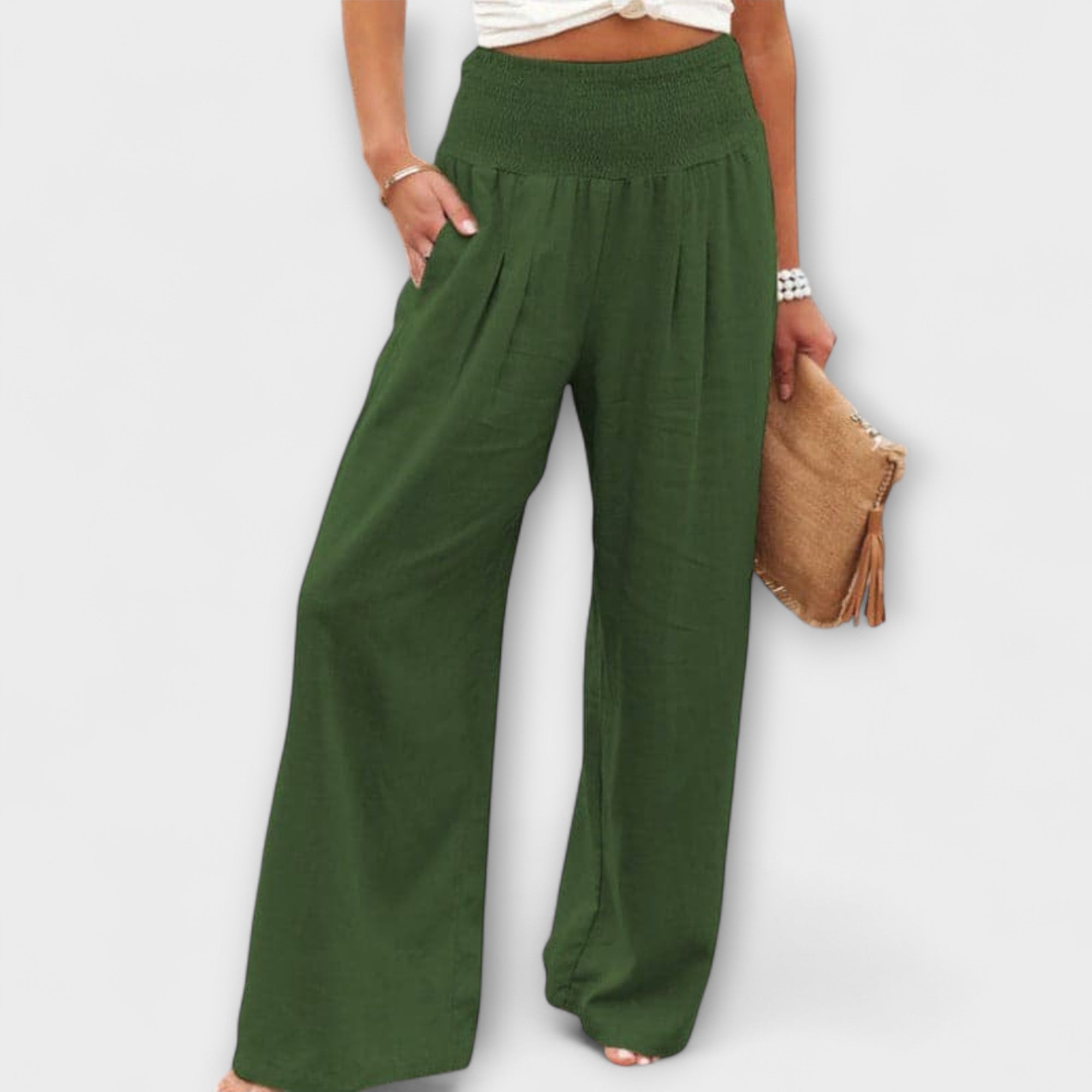 Women's Pants Wide Leg Mid-Rise Relaxed Fit for Casual and Dressy Occasions 7