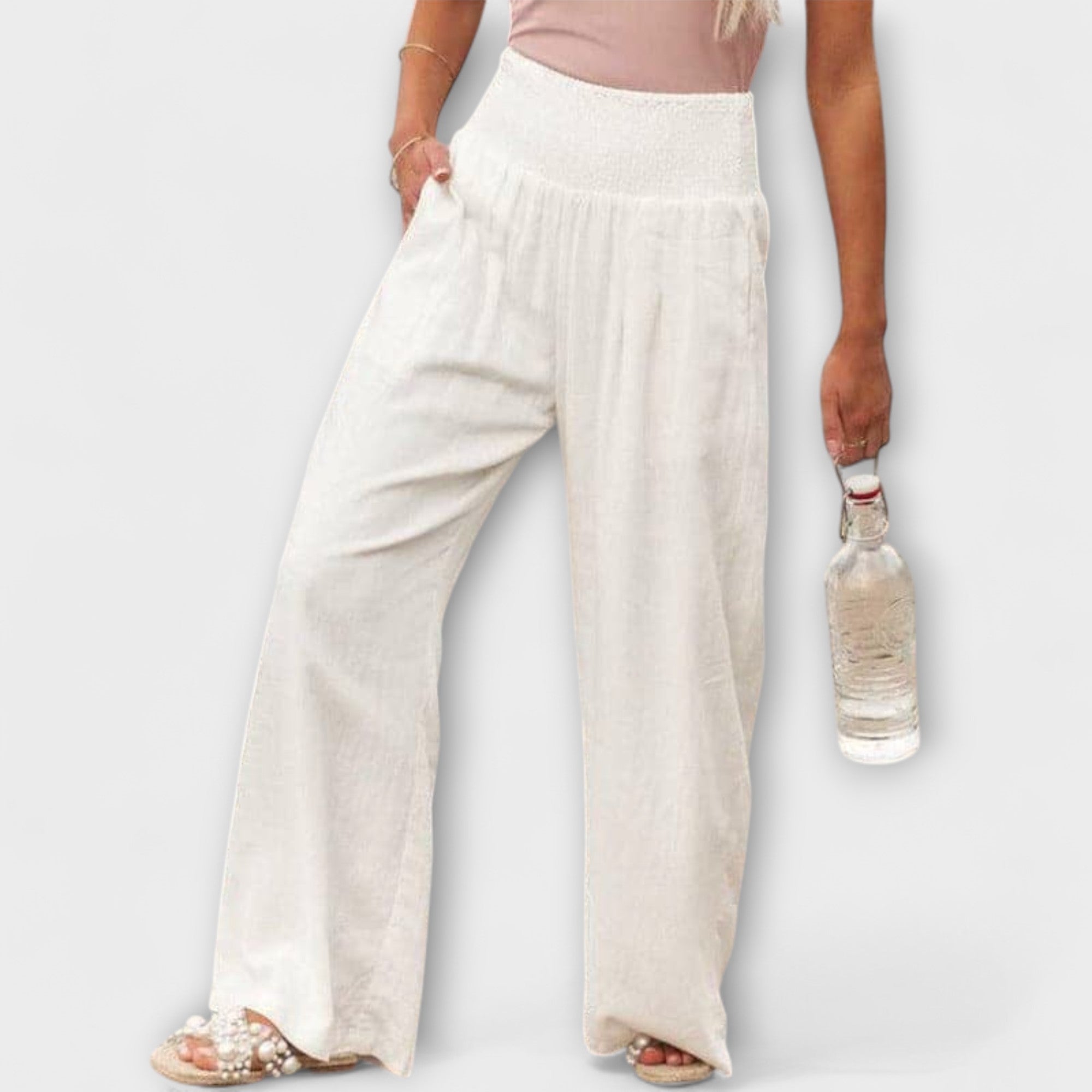 Women's Pants Wide Leg Mid-Rise Relaxed Fit for Casual and Dressy Occasions 9