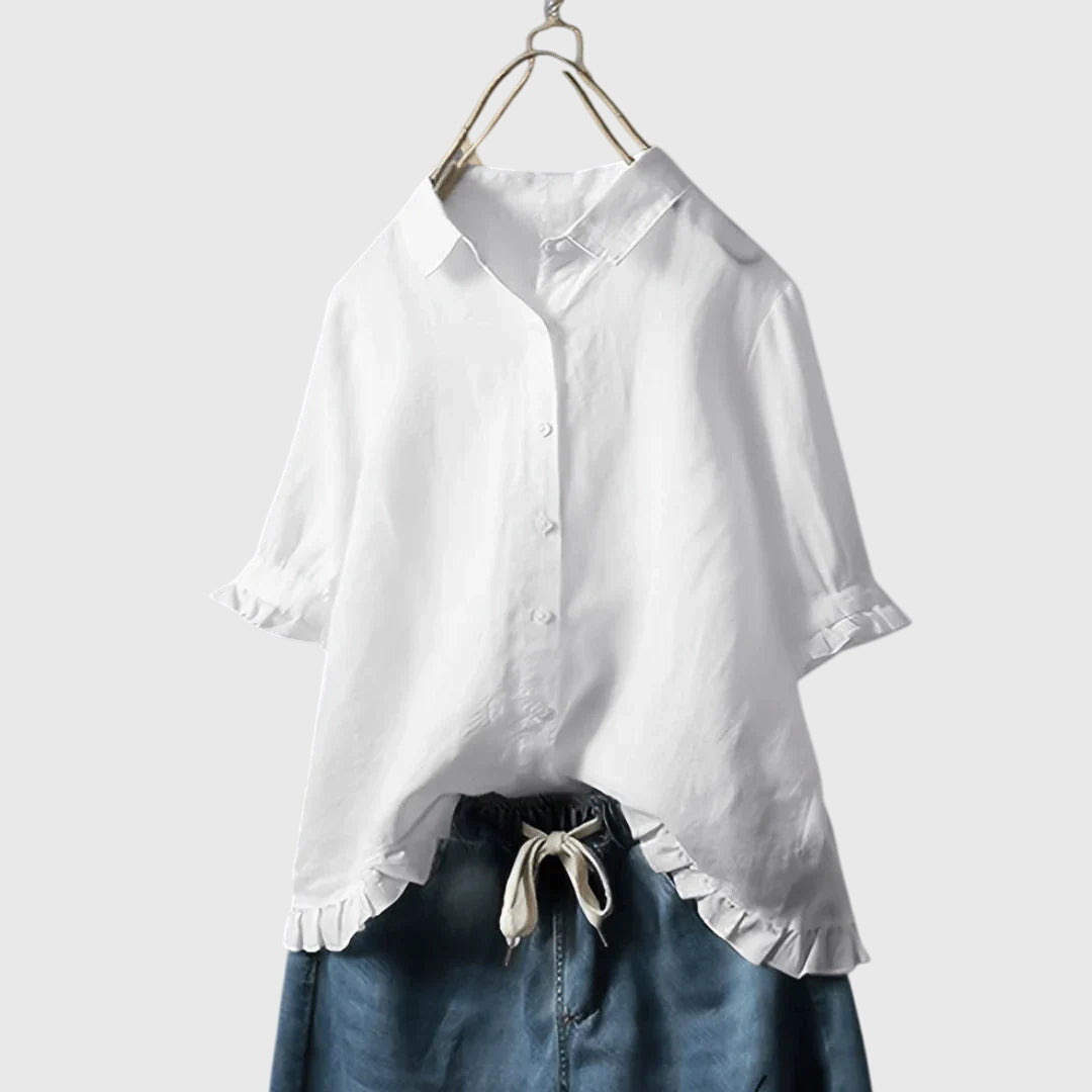 Women's Shirt Cotton Tailored Fit Versatile Design 0