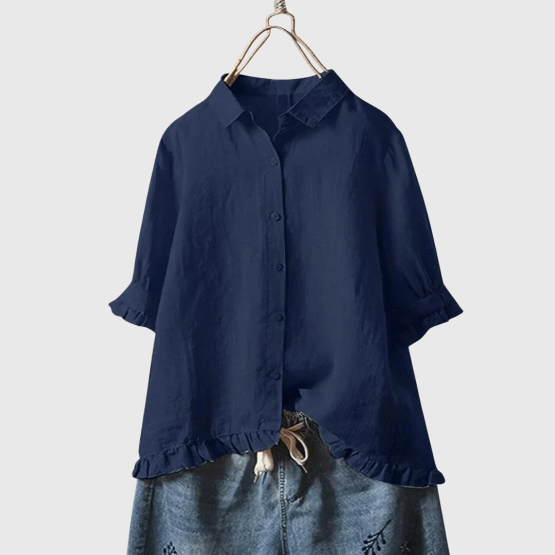 Women's Shirt Cotton Tailored Fit Versatile Design 1