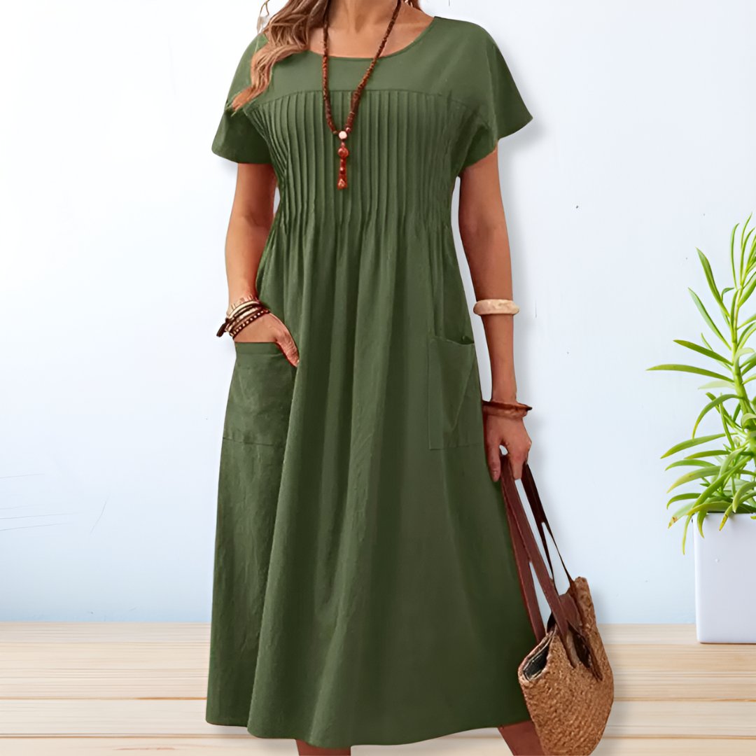 Women's Relaxed Fit Day Dress | Short Sleeve | Casual Summer Wear