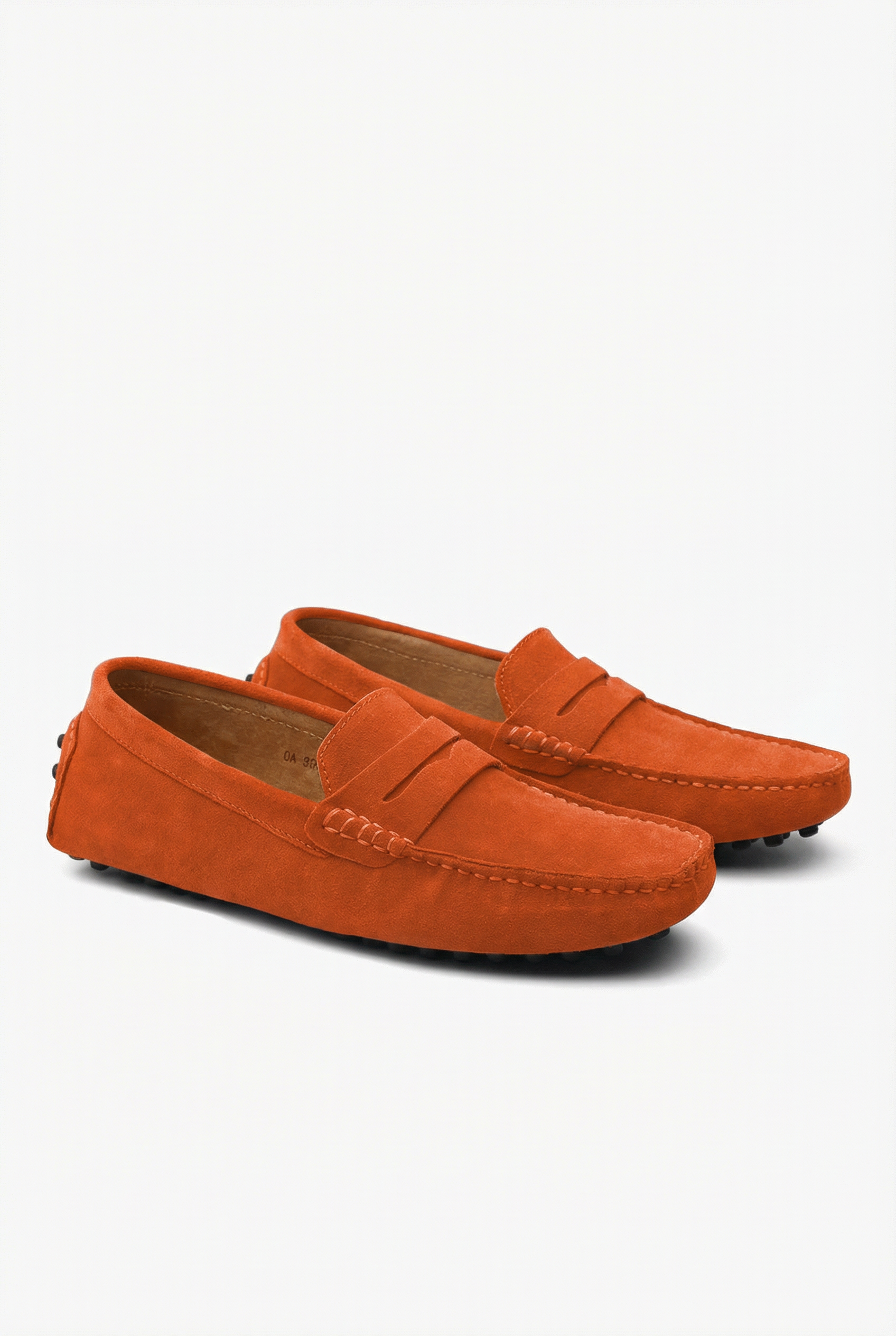 Men's Suede Loafers Slip-On Brown Casual Shoes