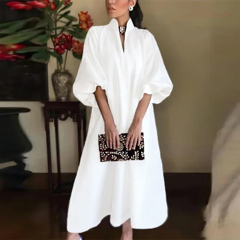 Women's High Neck Maxi Dress | Sleeveless | Long Length | Casual