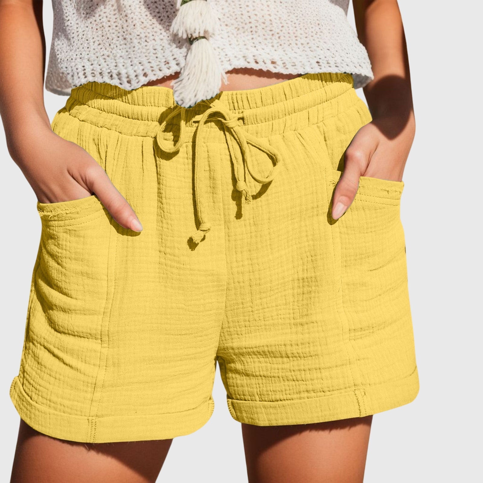 Women's Shorts High Waist Casual