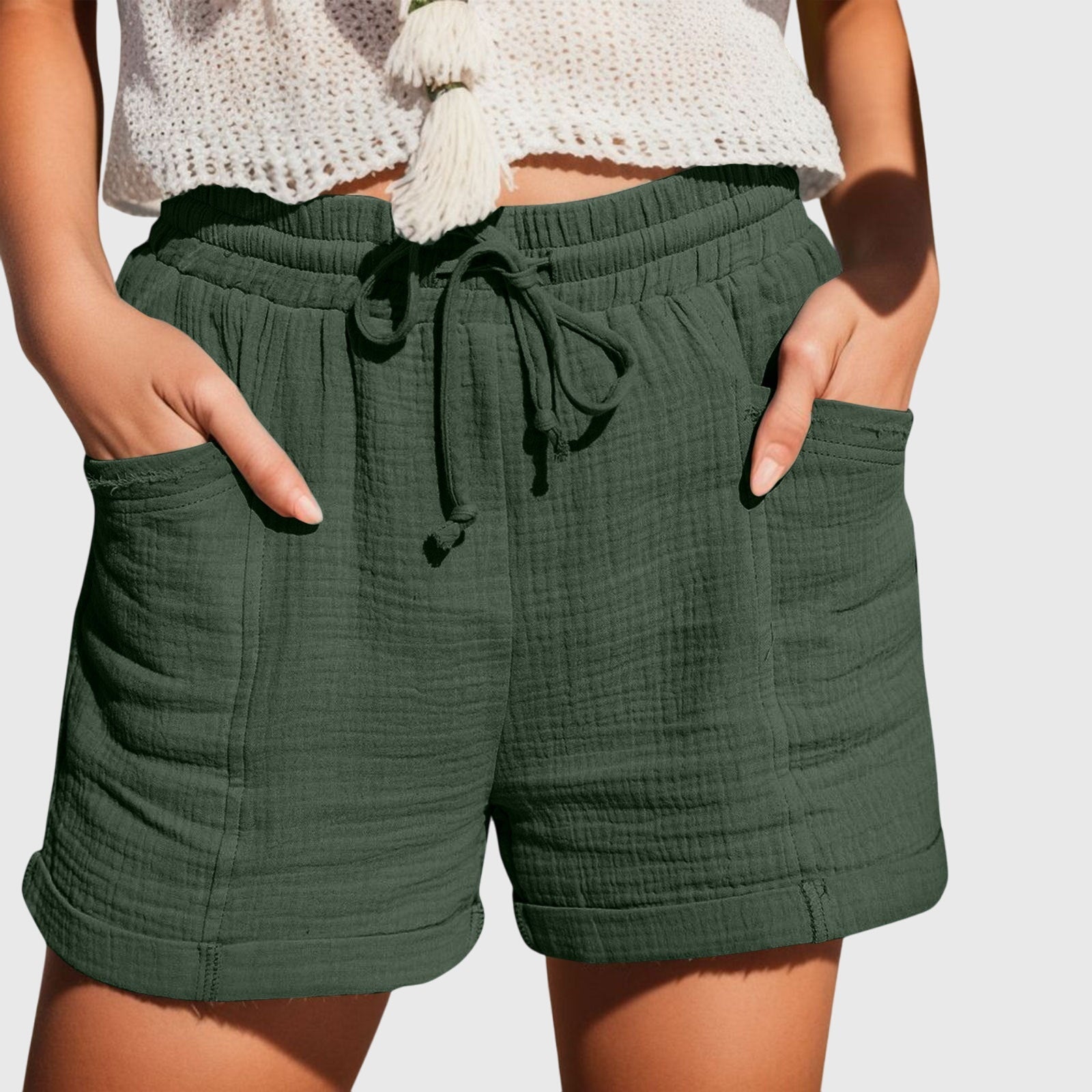 Women's Shorts High Waist Casual
