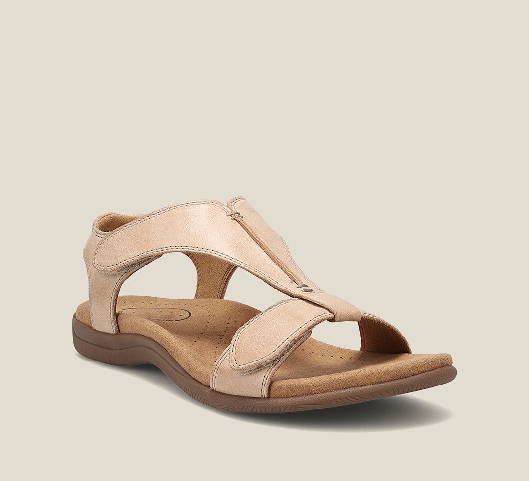 Women's Orthopedic Sandals Vegan Leather Slip-On Casual Footwear