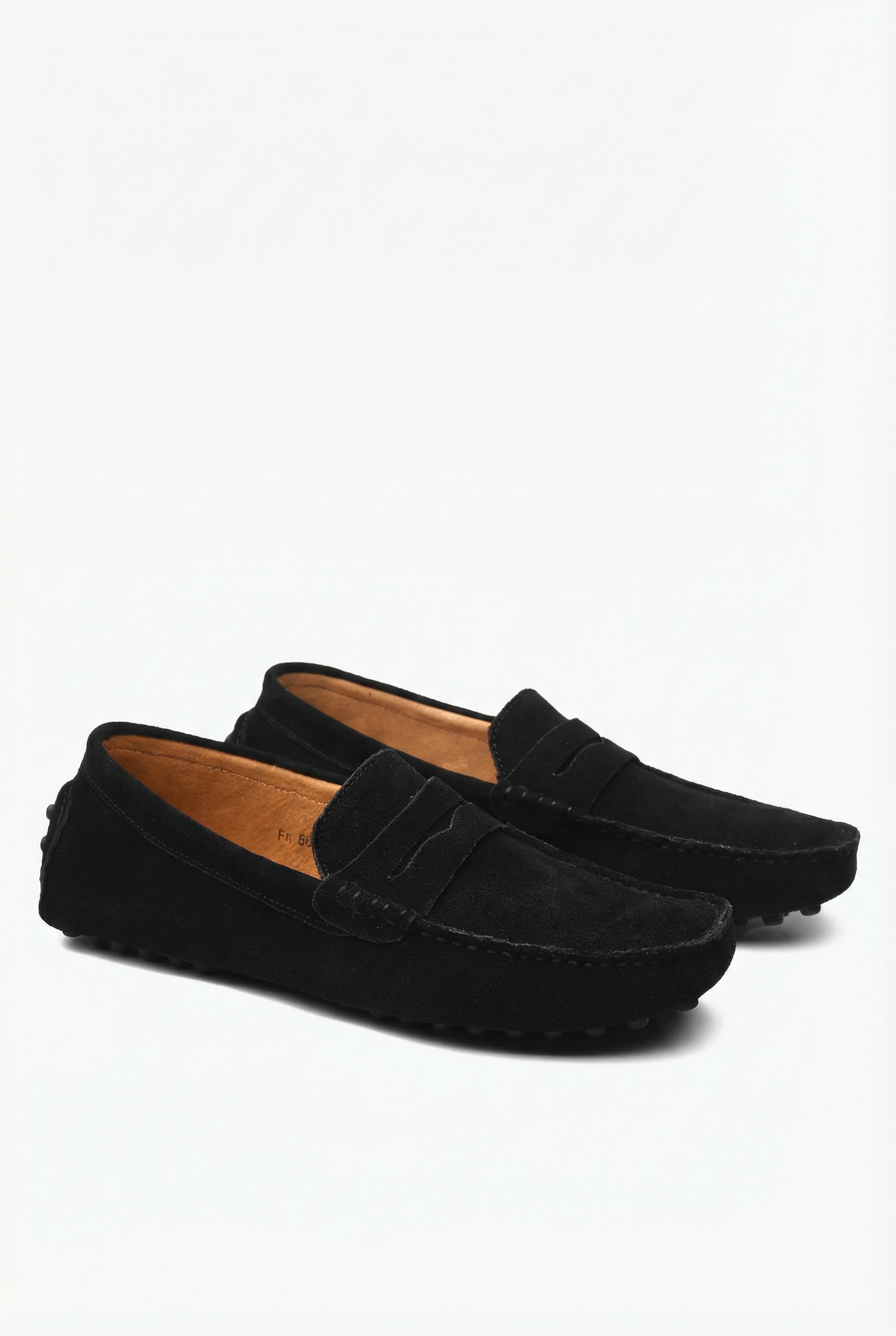 Men's Suede Loafers Slip-On Brown Casual Shoes