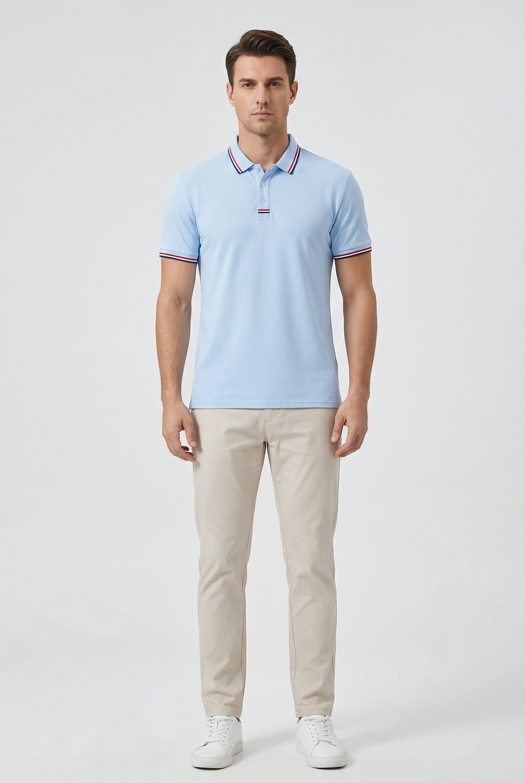 Men's Polo Shirt Quick-Drying Cotton Short Sleeve Casual Active Wear