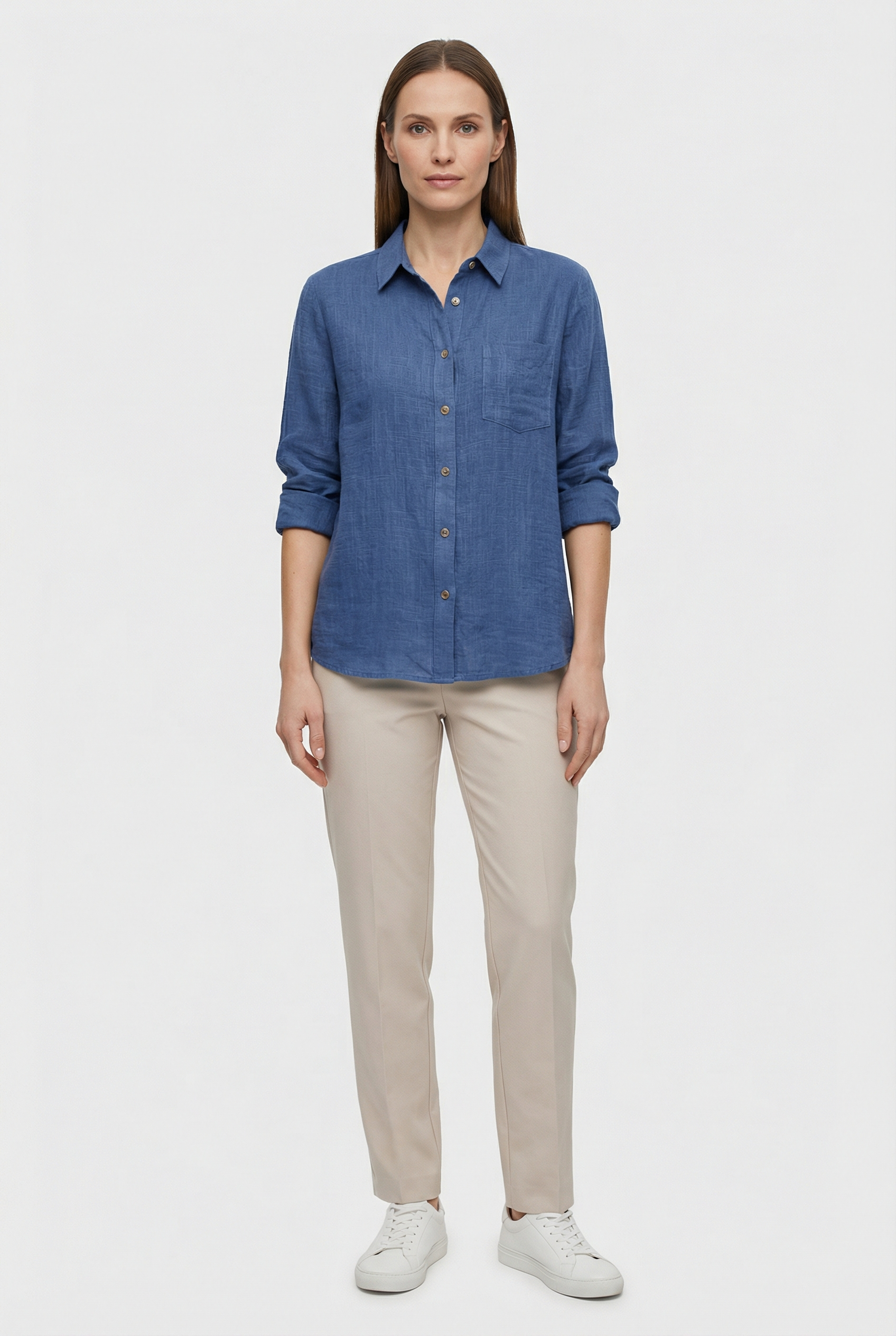 Women's Shirt Cotton Loose Fit Casual Style for Effortless Comfort