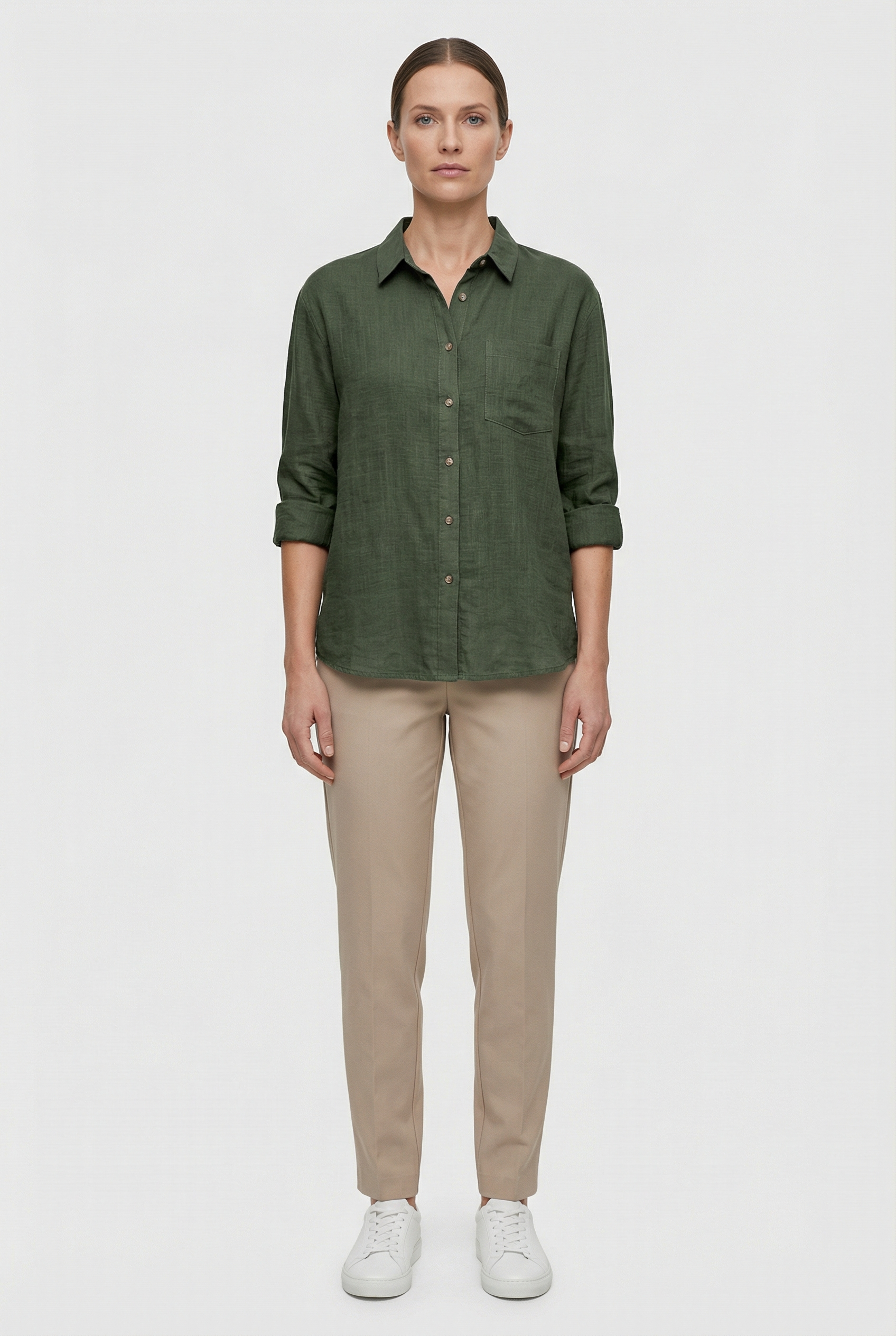 Women's Shirt Cotton Loose Fit Casual Style for Effortless Comfort