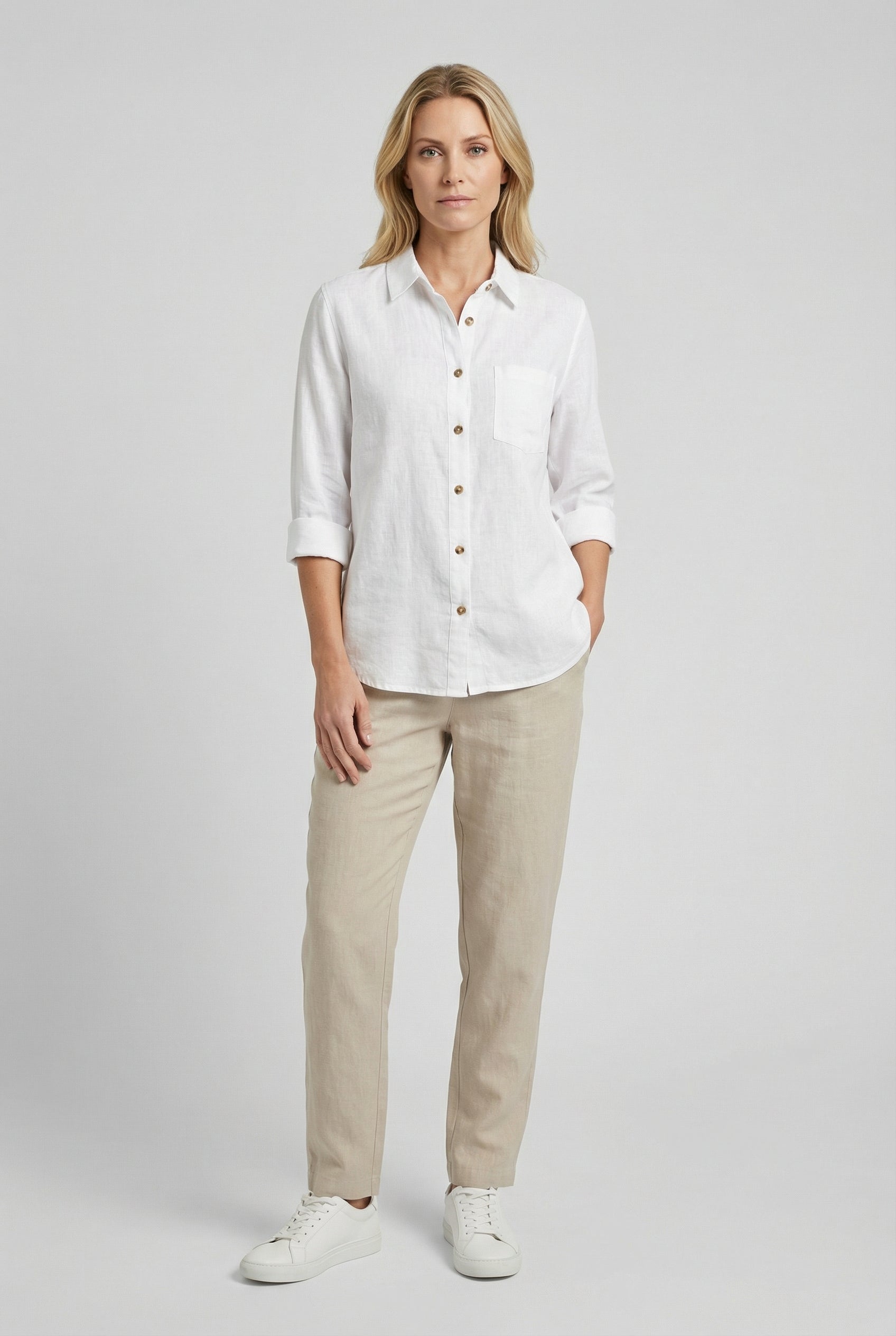 Women's Shirt Cotton Loose Fit Casual Style for Effortless Comfort