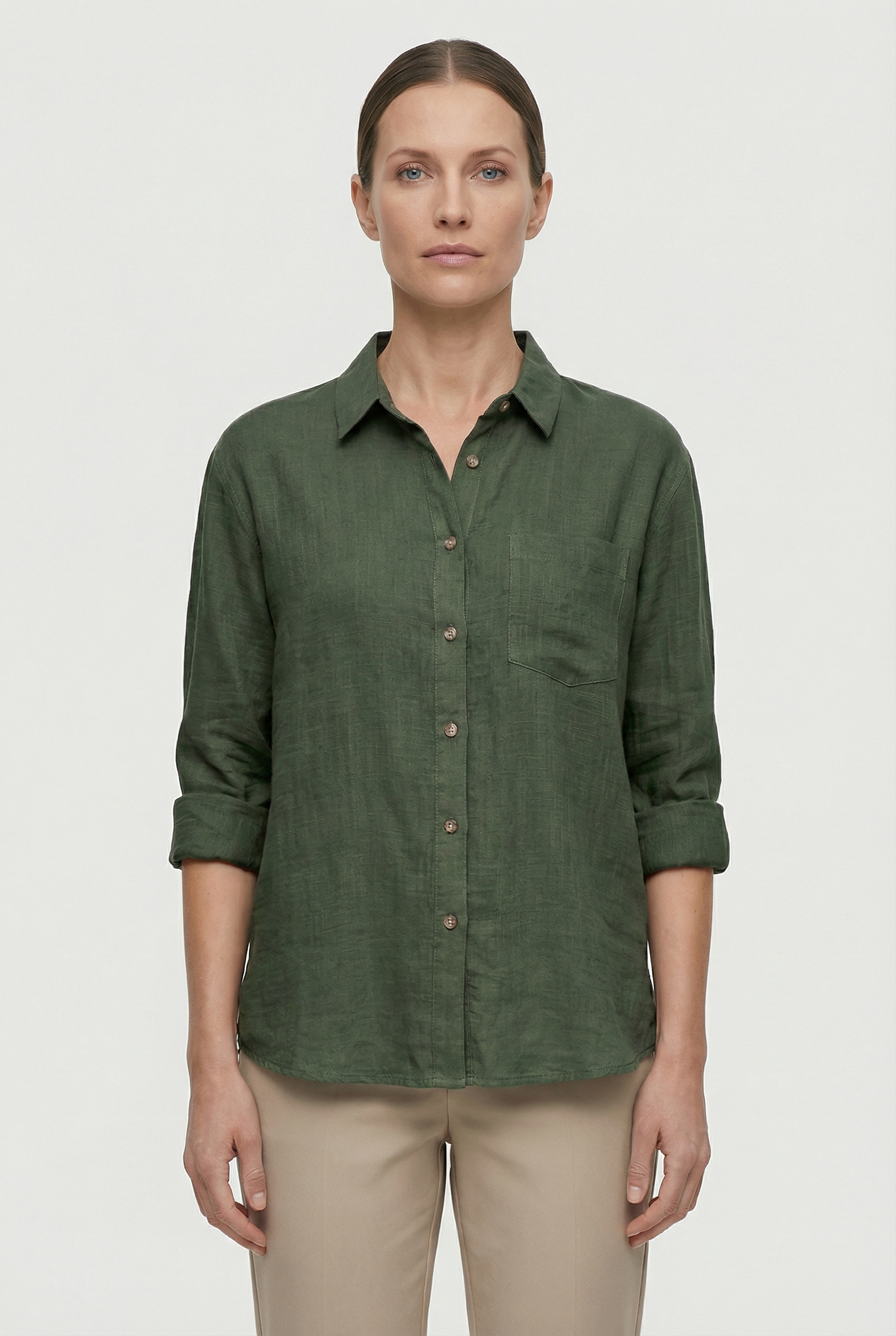 Women's Shirt Cotton Loose Fit Casual Style for Effortless Comfort