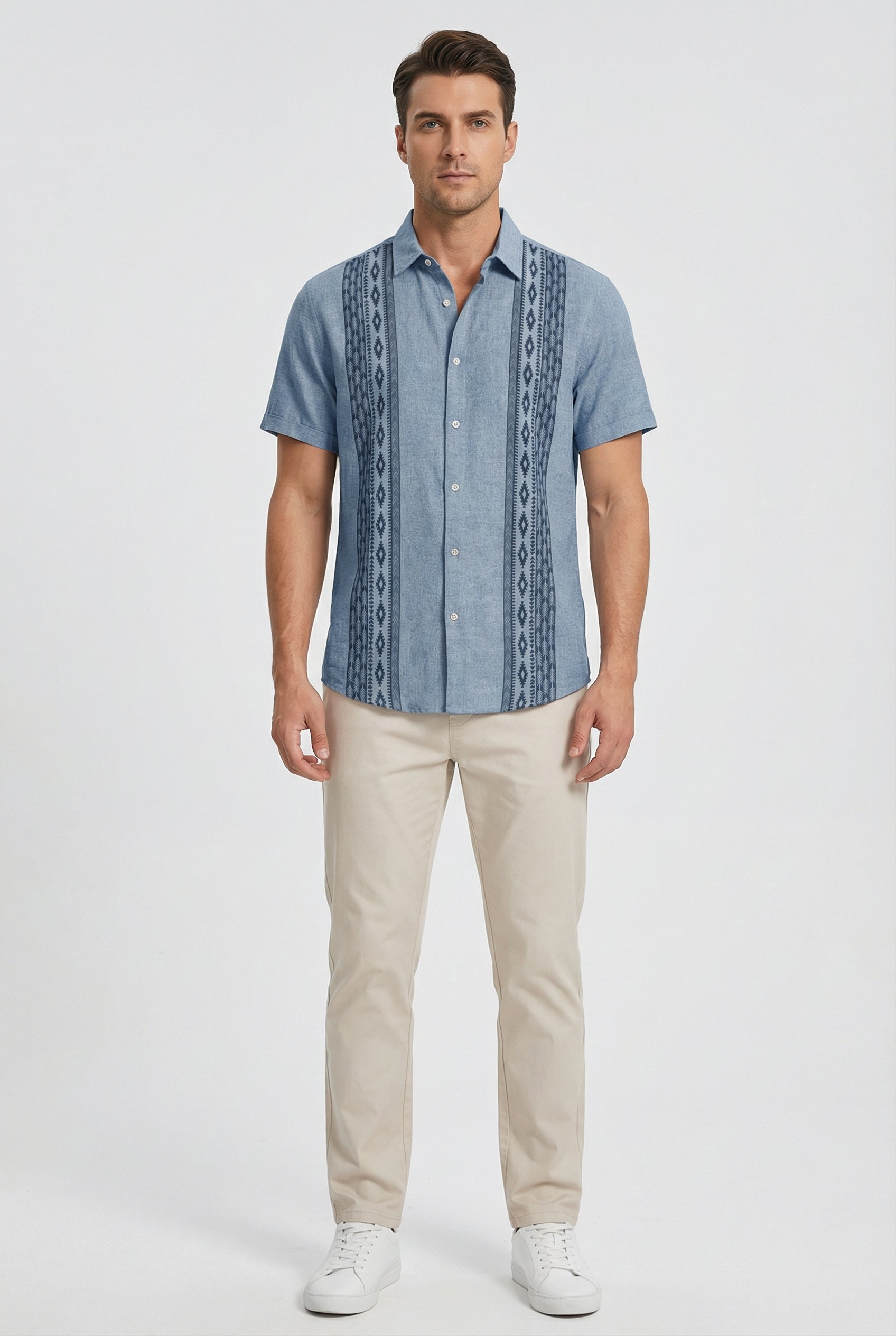 Men's Shirt Floral Print Short Sleeve Casual Fit