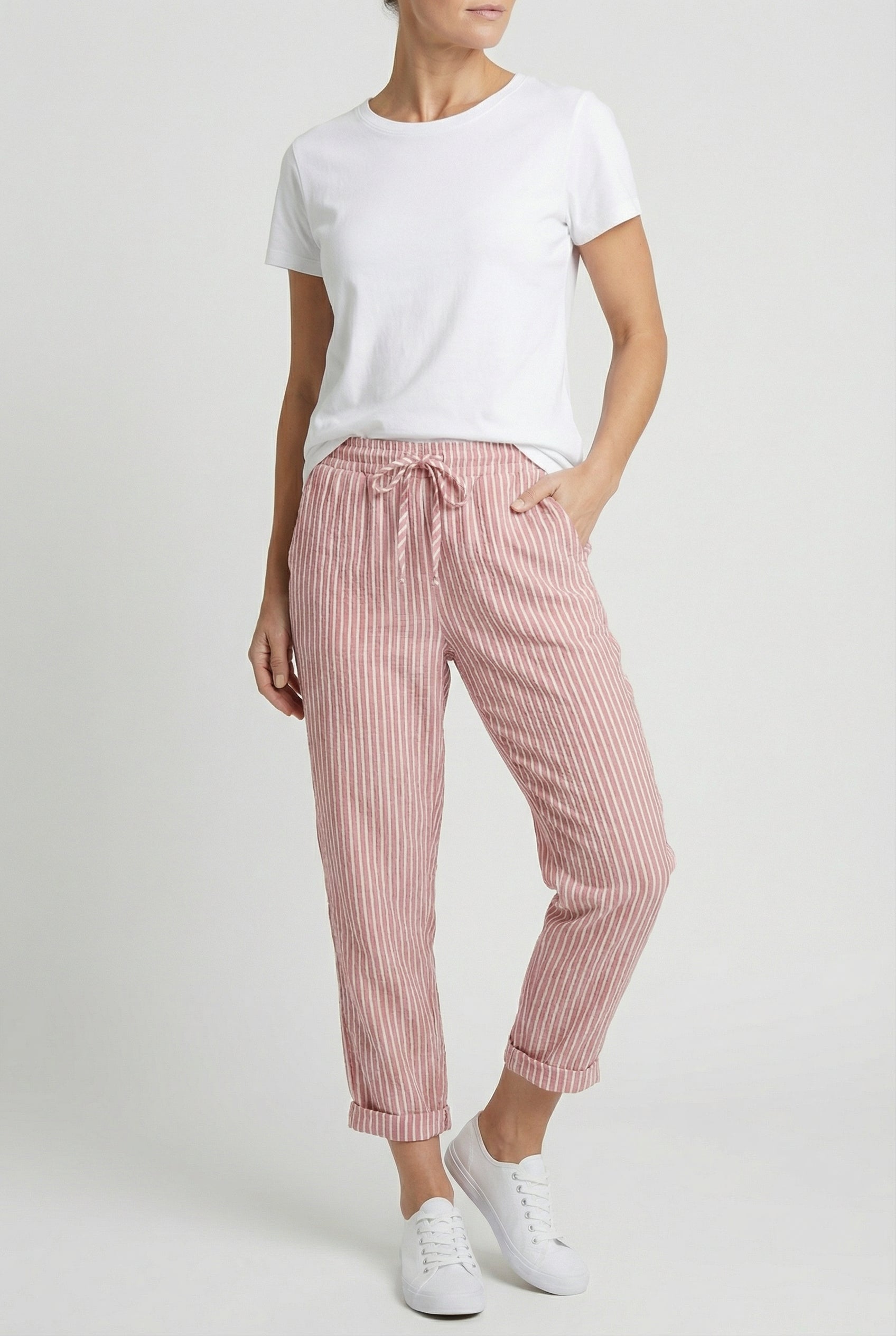 Women's Trousers Blend Wide Leg Design Lightweight Casual Fit