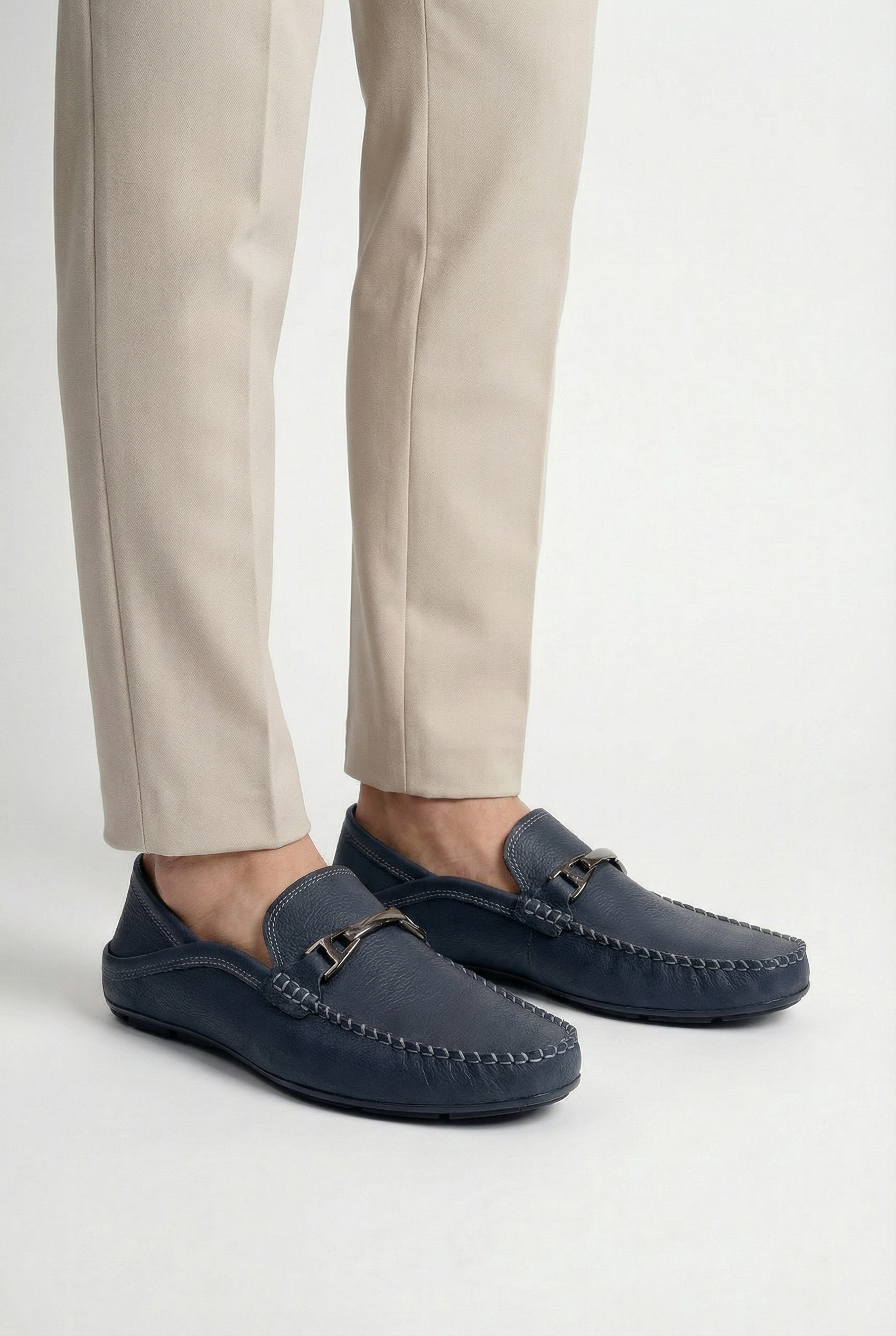 Men's Loafers Genuine Cow Leather Cushioned Insole Flexible Sole Casual Stylish