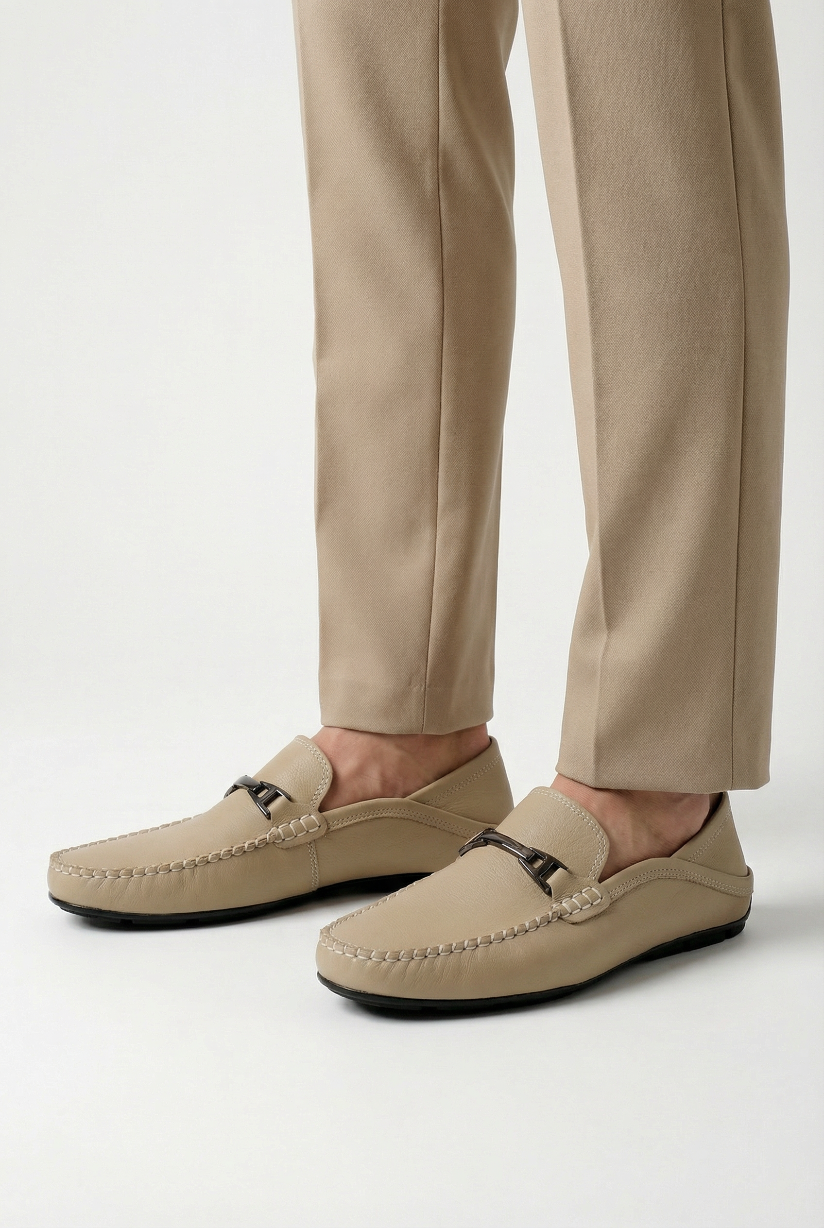 Men's Loafers Genuine Cow Leather Cushioned Insole Flexible Sole Casual Stylish