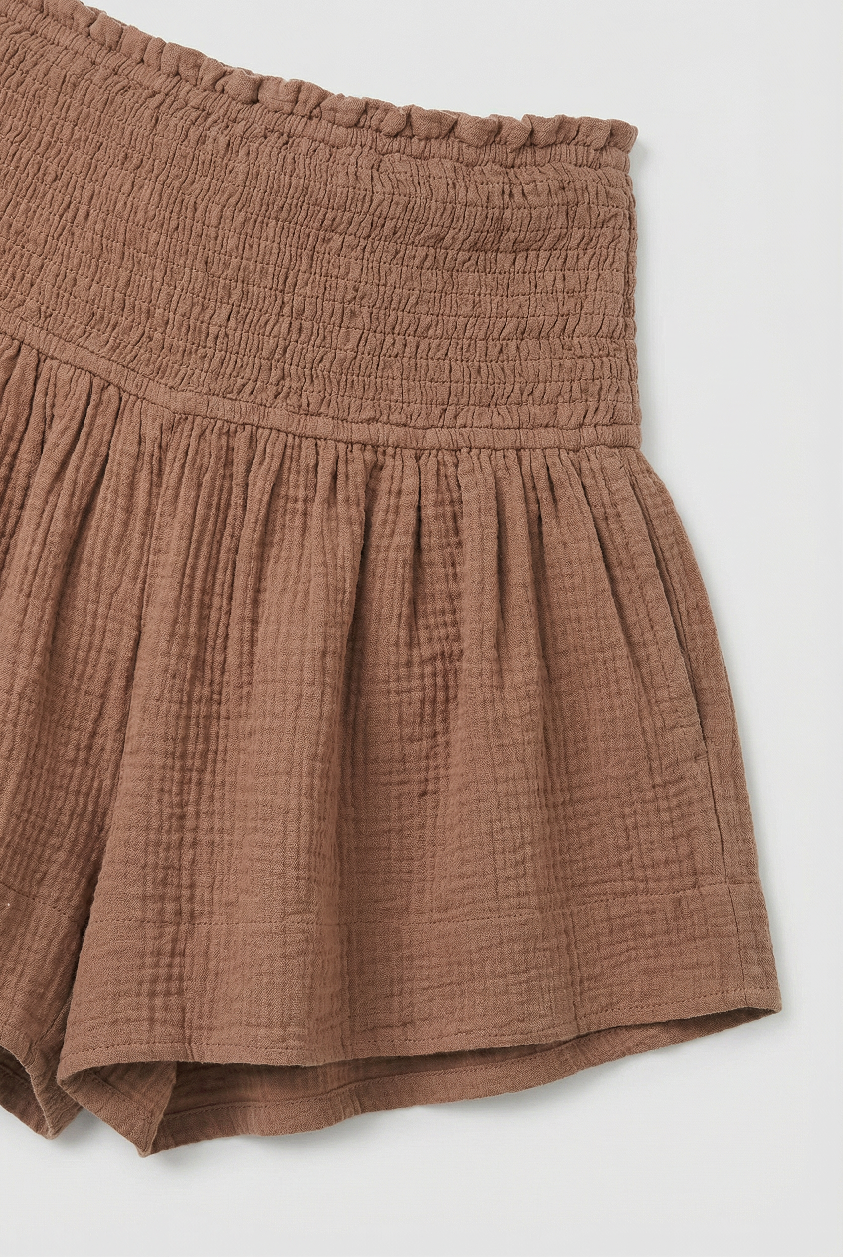 Women’s High Waist Pleated Shorts Cotton Casual Summer