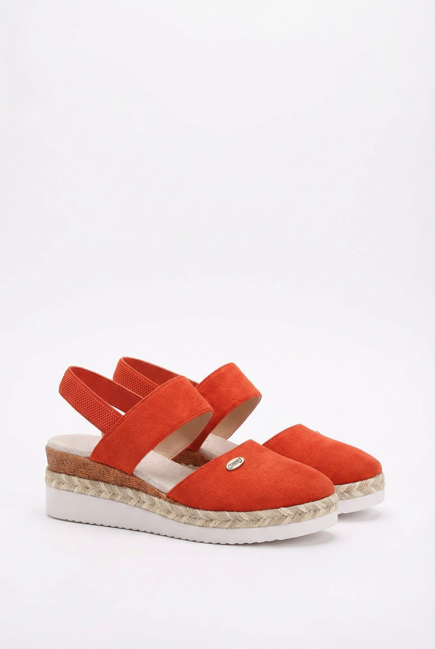 Women's Espadrille Wedge Sandals with Adjustable Buckle Strap