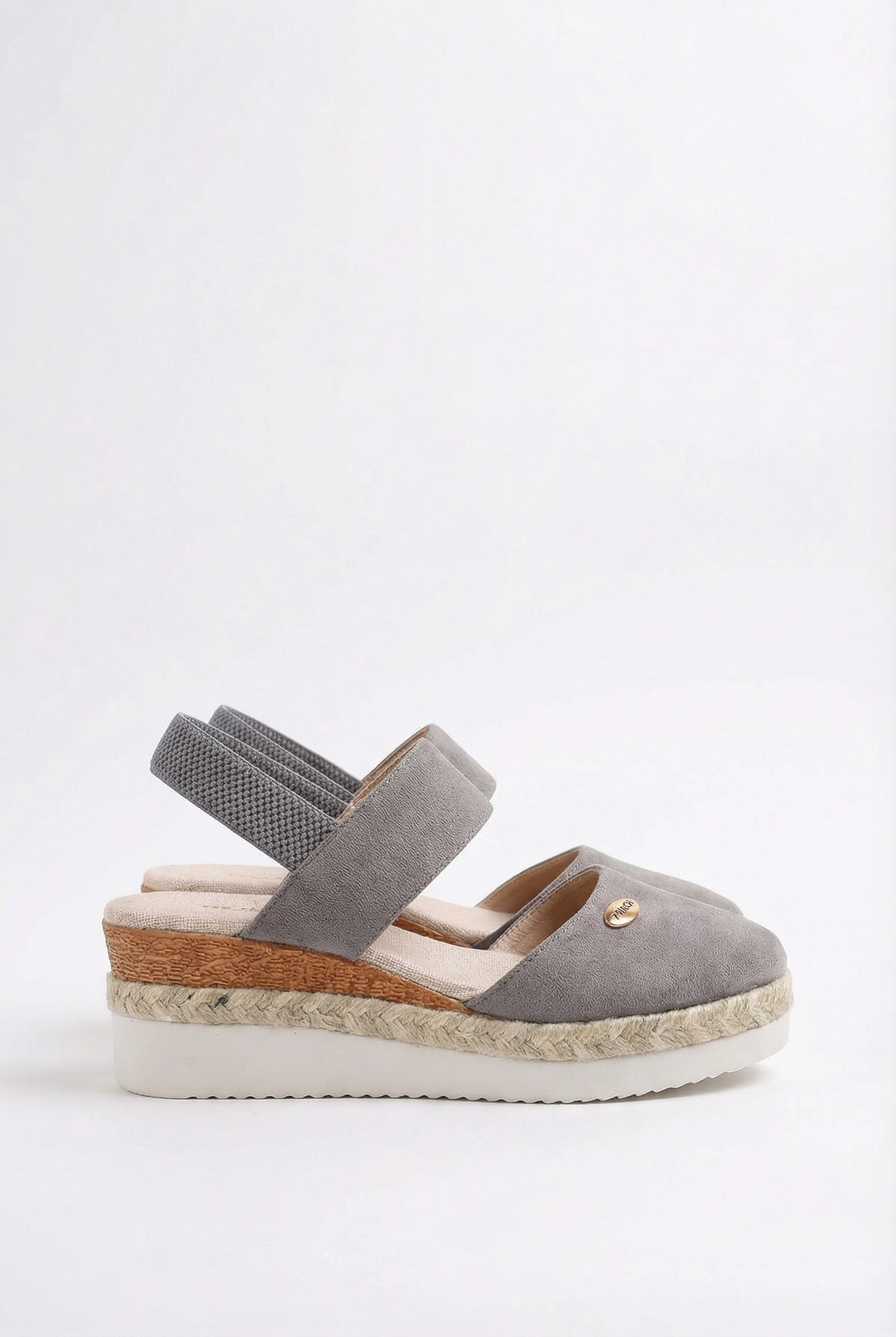 Women's Espadrille Wedge Sandals with Adjustable Buckle Strap