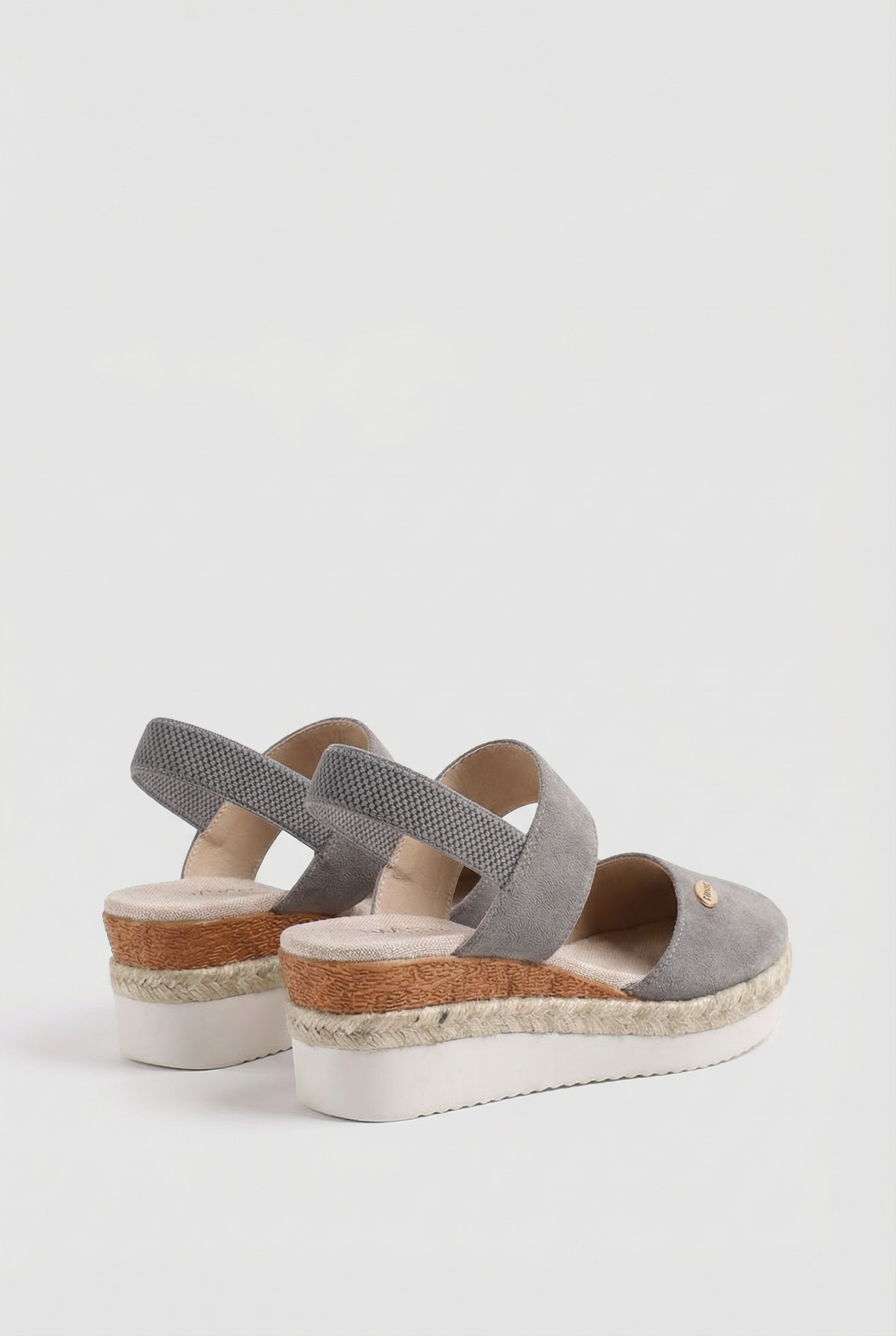 Women's Espadrille Wedge Sandals with Adjustable Buckle Strap