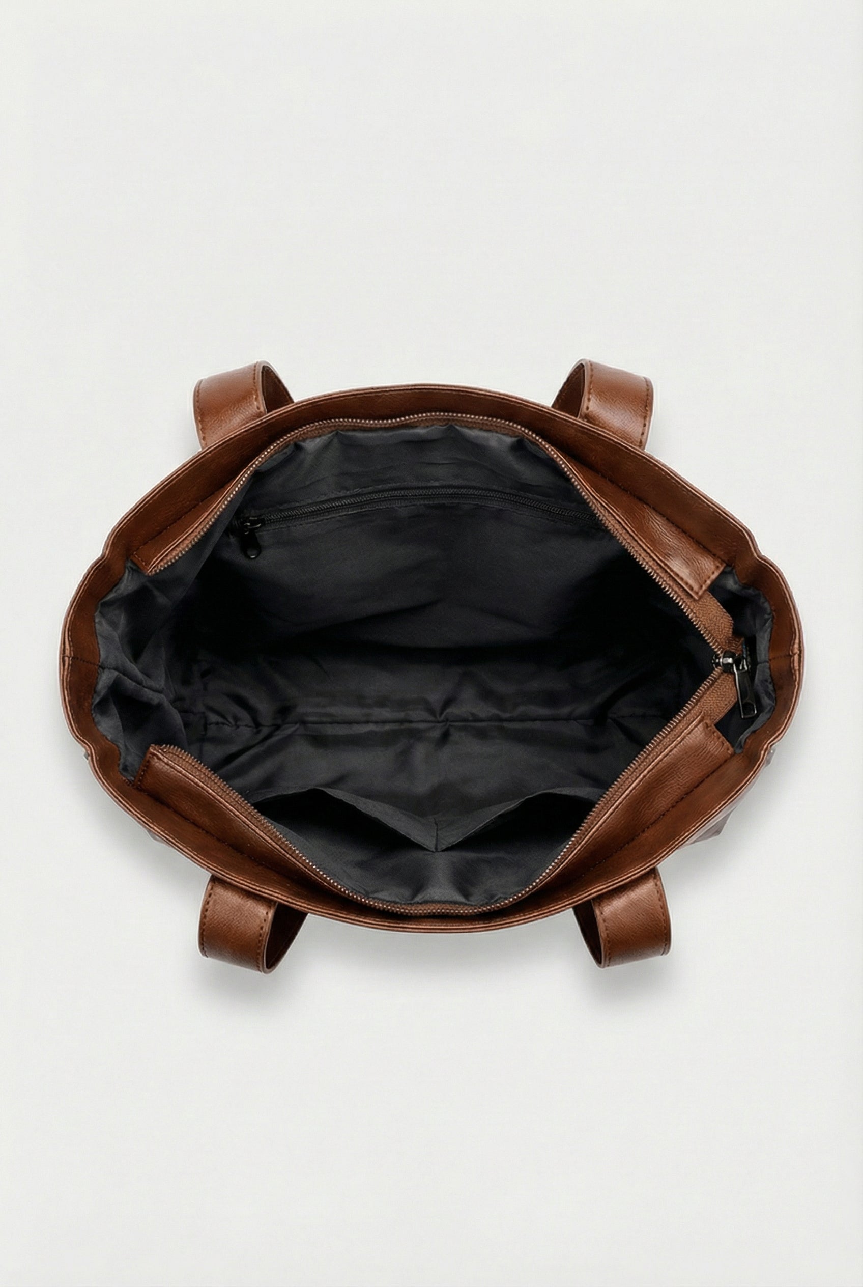 Women's Tote Bag Vegan Leather Spacious Open-Top Dual Strap Design