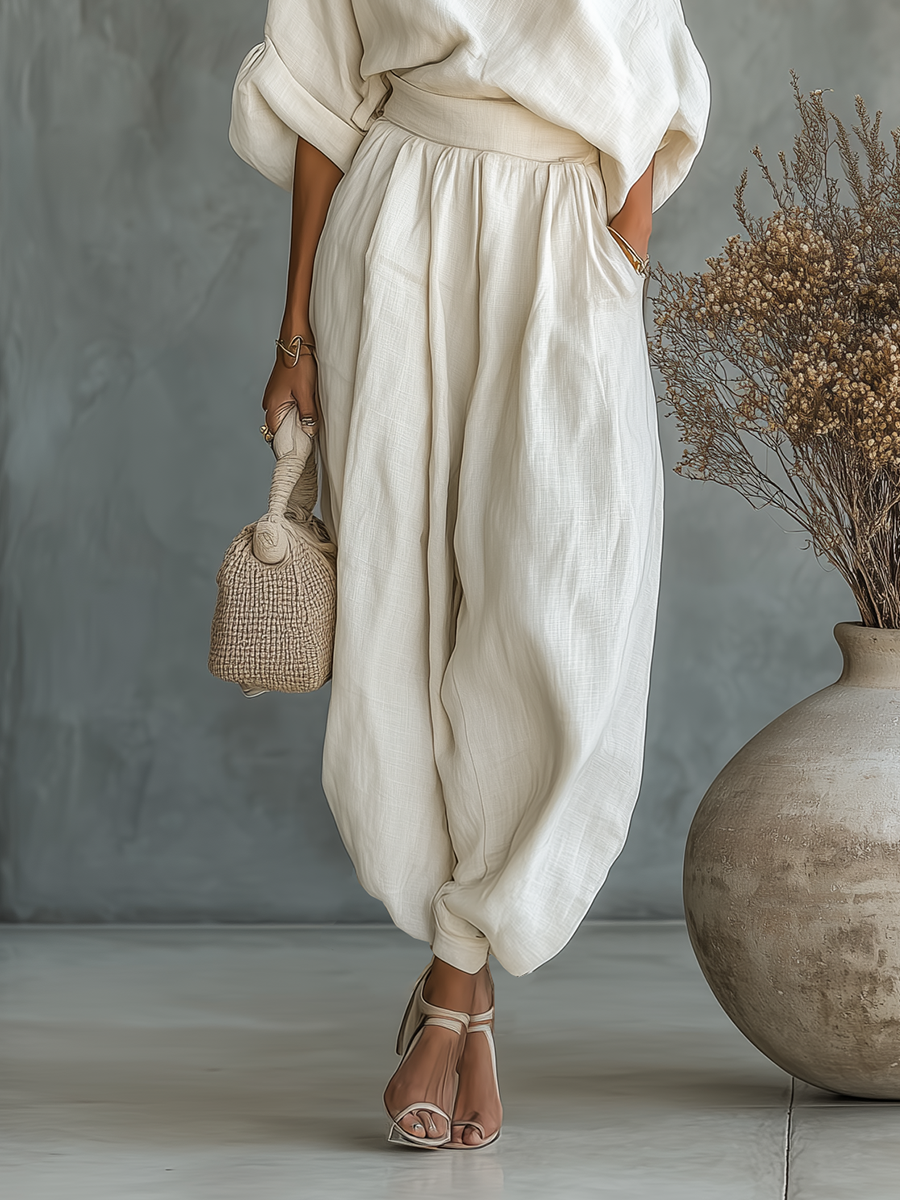 Women's Two Piece Set Off Shoulder Long Sleeve Casual Outfit